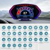 P3 HUD OBD / GPS Car Digital Head Up Display 6 Inch Large Screen Slope Meter Gauge RPM Voltage Water Temp Compass Speedometer