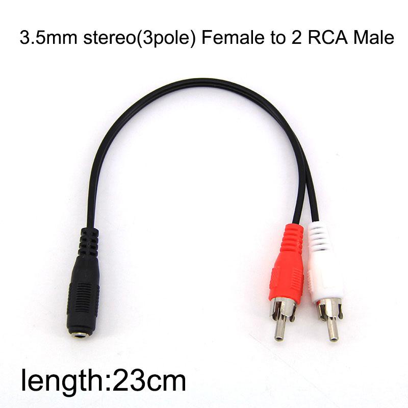3 Pole 4 Pole 3.5mm Male Female Stereo To 2 RCA Male Female To Cable 2RCA Male Female Stereo Extend Audio Video Red White Cord