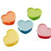 5Pcs/Set New Mini Lunch Box Heart-shaped Reusable Food Container with Lids Plastic Squeeze Bottle Kitchen Storage