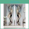 Modern Style 2pcsset Fashion Abstract Line Art Print Curtainsuitable For Bedroom Office Kitchen Living Room Study Home Decor