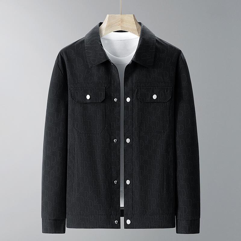 Men's Spring and Autumn New Trendy Lapel Work Jacket Men's Spring Casual Top