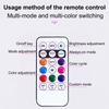 4PCS Wireless Remote Control Lights for Night Riding on Cars and Motorcycles Multi Mode Flashing Safety Lights