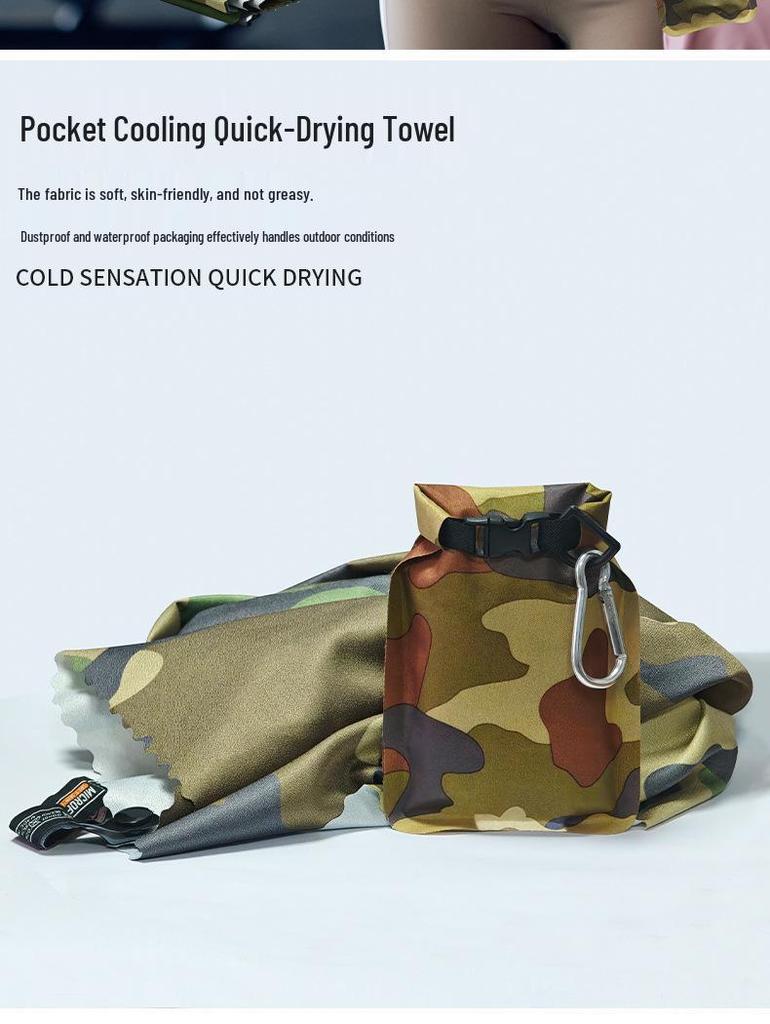 Schnelltrocknendes Tarn-Kühltuch für Outdoor-Sport & Wandern
