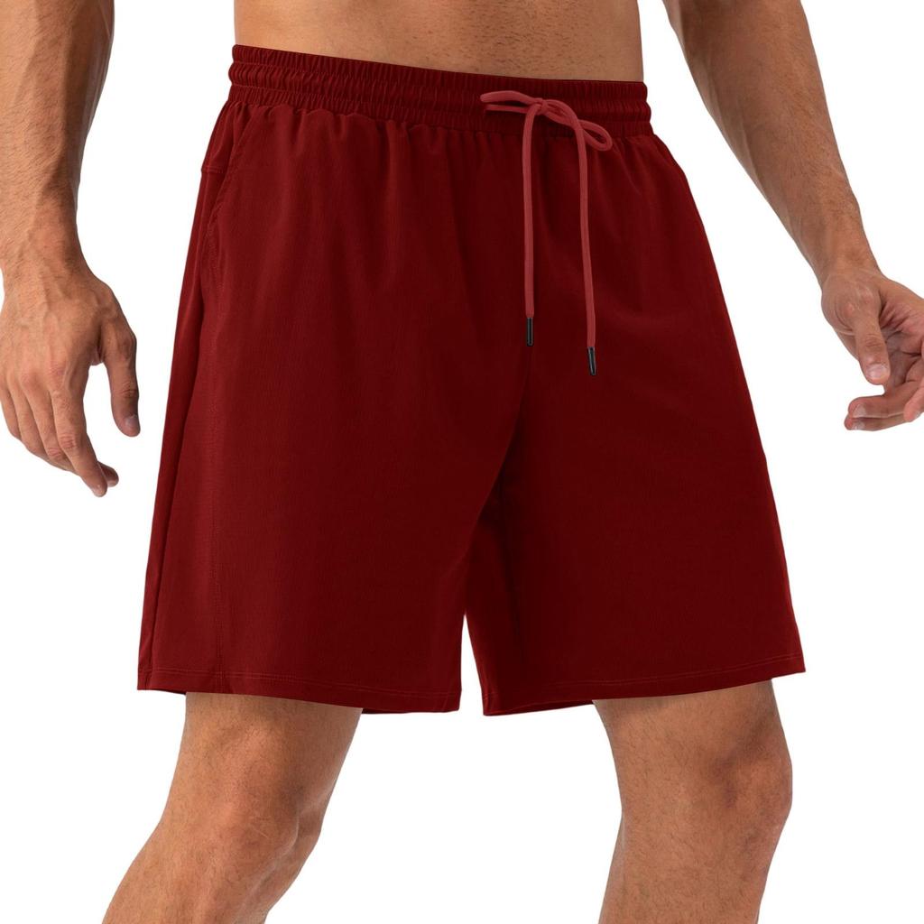 Men's Lightweight, Breathable, Cool-Feeling Training Shorts - Men's Elastic Waist, Quick-Drying Running And Fitness Sports Shorts