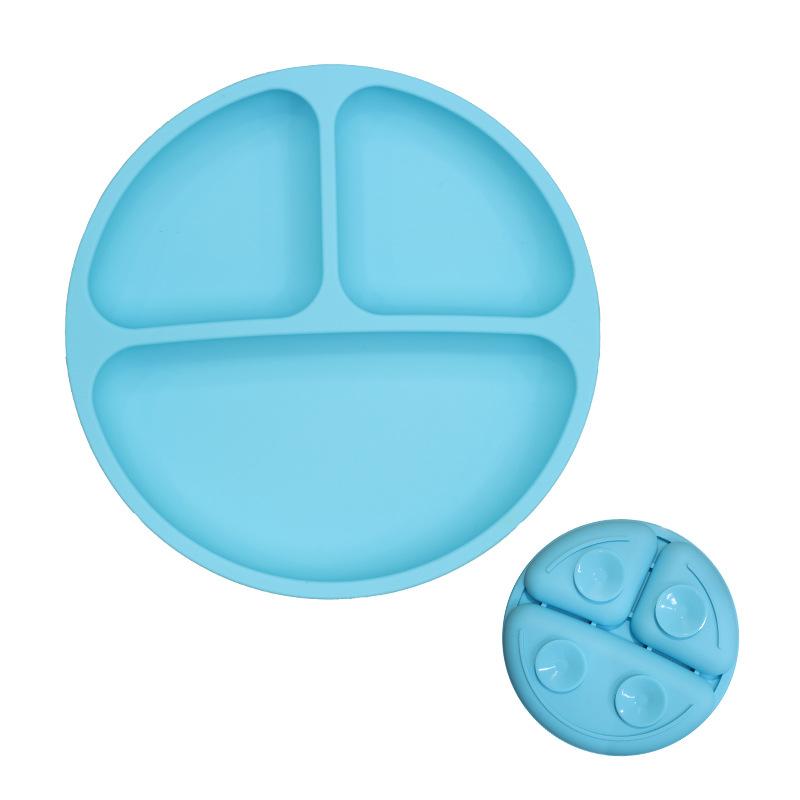 Baby Silicone Dining Plate Kids Feeding Plate Sucker Bowl Owl Shape Children Dishes Feeding Toddler Training Tableware BPA Free