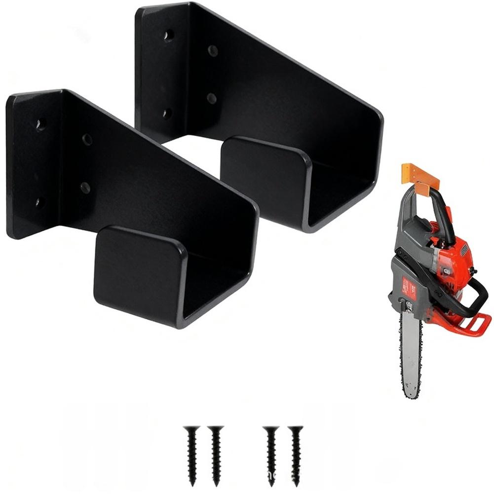 1pc Heavy Duty Wall Mounted Chainsaw Hanger Storage Rack Chainsaw Hooks Rack Heavy Duty Bracket For Garden Workshop