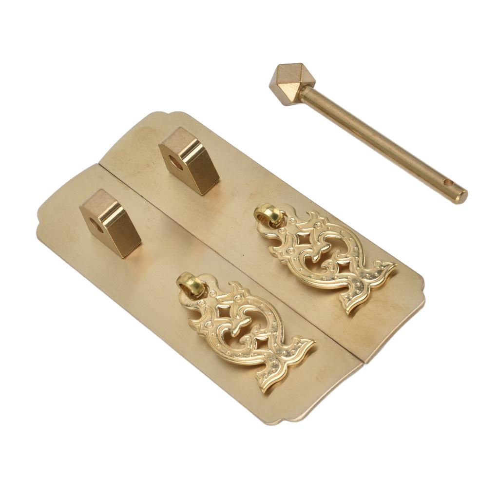 Chinese Antique Brass Handle Retro Exquisite Easy Installation Oriental Cabinet Handles for Cabinets Wardrobes