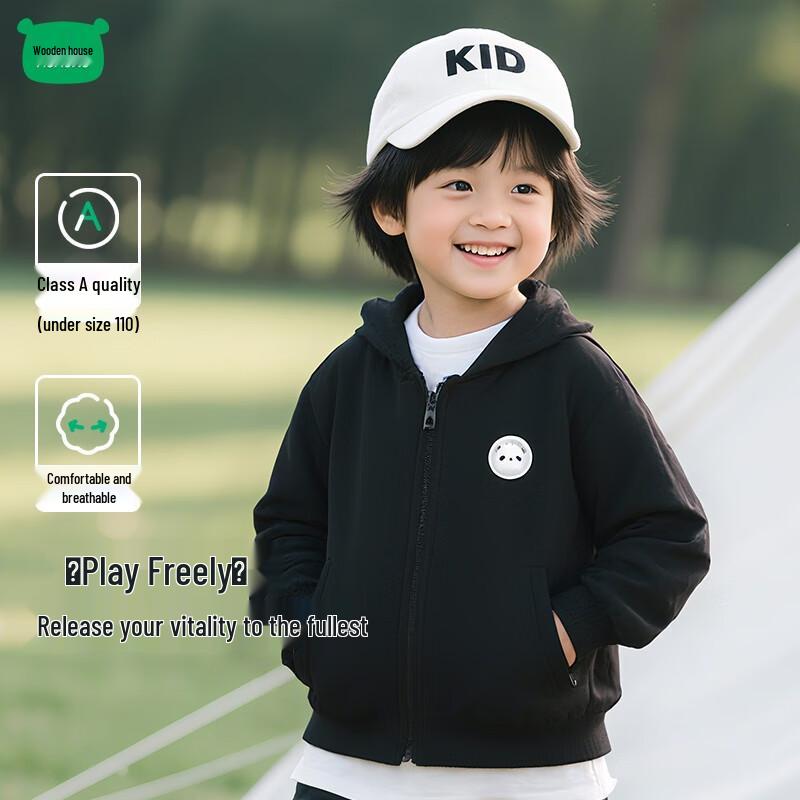 Mini Moomoo Unisex Kids  Cartoon Hooded Sweatshirt 100