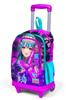 Coral High Kids Purple Pink Anime Pisică cu model Troler Troler Rucsac școlar 23953