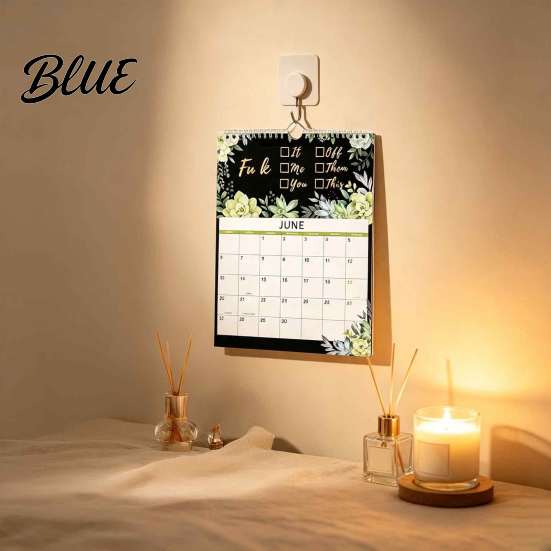 Life Management Planner 2027 Wall Calendar for Tired Ass Women Funny Sarcastic Yearly Office Accessories with Large Grids Humorous Monthly Organizer