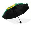 SCP Portugal: Green Gold Pride Folding umbrella travel Portable light outdoor Three folds