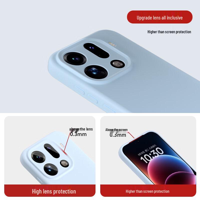 Prémiový tekutý silikonový obal na telefon pro OPPO Find X9/X9 Pro