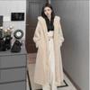 Autumn and Winter New Medium and Long Imitation Mink Fur Coat Thickened with Hat Fur Coat Women's Fashion