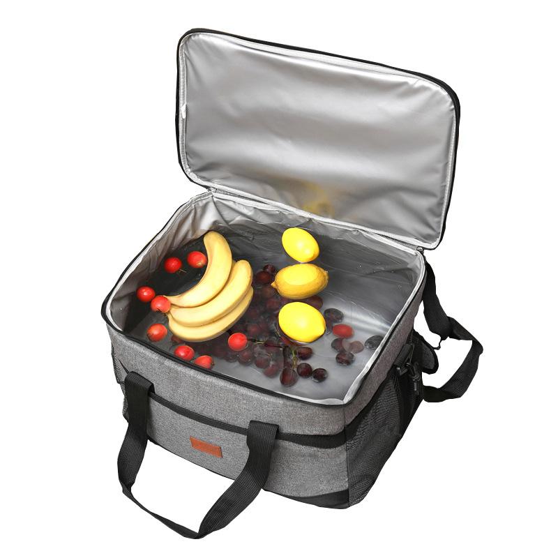 Large Capacity Tote Insulated Lunch Bag For Men Women Outdoor Picnic Lunchbox Food Storage Bag Waterproof Cooler Ice Thermal Bag