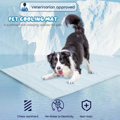 Dog Cooling Mat Summer Pet Cool Bed Instant Cooling Pad Breathable Cooling Blanket for Dogs Cats Indoor Outdoor Use