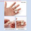 Portable Fingernail & Toenail Clippers 3D Dog Keychain Foldable Nail Cutter Stainless Steel Rotary Manicure Trimmer