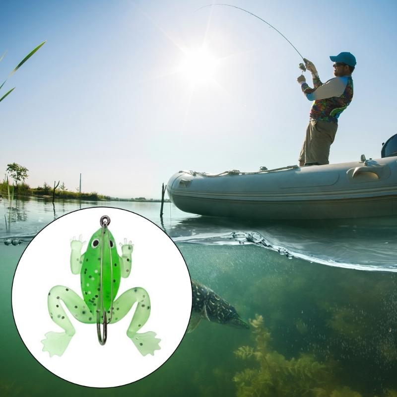 30Pcs Double Propellers Fishing Lures Soft Fish Lures Soft Large Feet Swimbaits Lures Swimbaits Artificial Frogs Lures