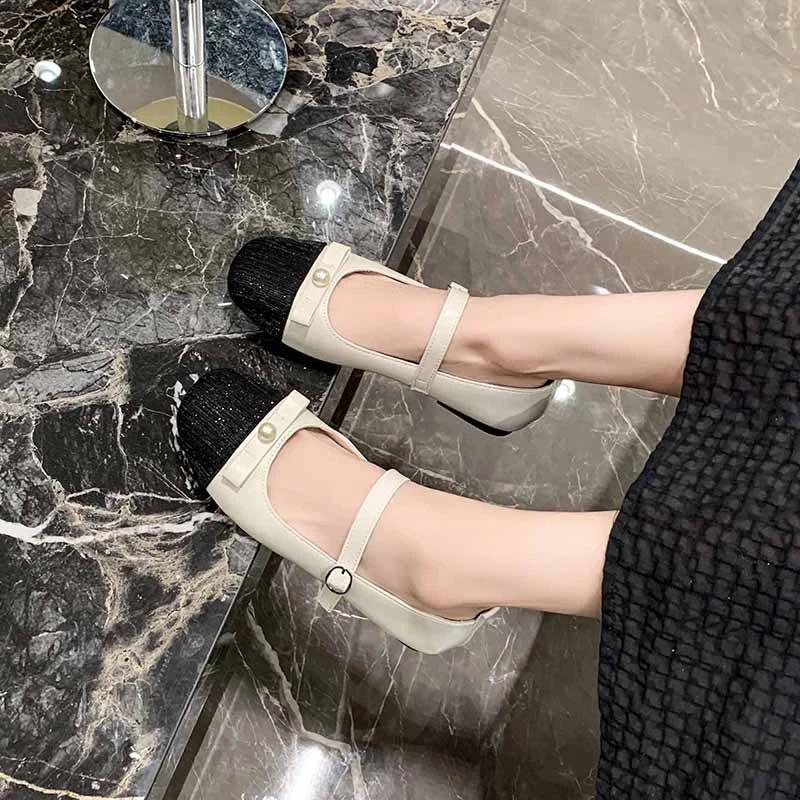 

Корейская обувь с бантом Женская обувь Оксфорды Женские 2024 Бабочка Платье Кожа Удобные Летние Новые Плоские Бабочка-Узлы Ma 35 бежевый