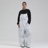 Outdoor Ski Bibs for Women and Men Breathable Loose Fit Skiing Snow Bibs Pants Waterproof Snowboarding Pants Unisex Insulated Warm Snowboard Overalls