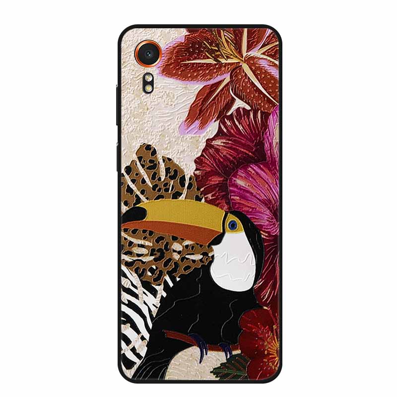 3D Emboss Case For Samsung Galaxy Xcover7 Phone Case Relief Flowers Soft Silicone Back Cover For Samsung Xcover 7 Case Shell Bag