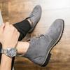 Mode Cowboy Stiefel Wildlederschuhe Herren Freizeitschuhe Chelsea Motorradstiefel Herren Formelle Kleiderstiefeletten Botas Masculinas