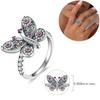 925 Silver Wedding Rings For Women Girl 'S Stackable Ring For Engagement Party
