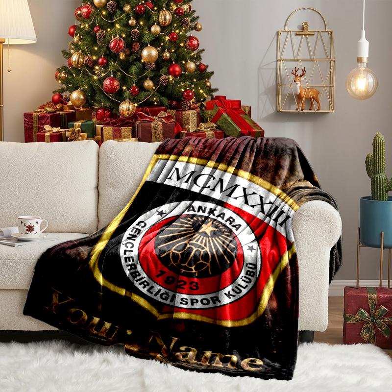 Custom Personalized Blanket Gençlerbirliği Spor Kulübü Soft Throw Blanket, Suitable for Family and Friends, Sofa Blanket,Home Decor Christmas gift