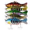5Pcs Multi Jointed Swimbaits Slow Sinking Swimming Lures Fishhooks Freshwater Saltwater Bass Treble Hook Fishing Lures