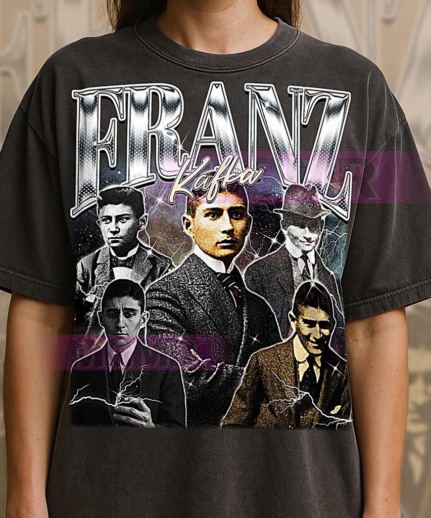 Franz Kafka Bootleg Shirt, Vintage Author Writer Classic Genius Tee, 90s Retro Throwback T-shirt, Franz Kafka Sweater
