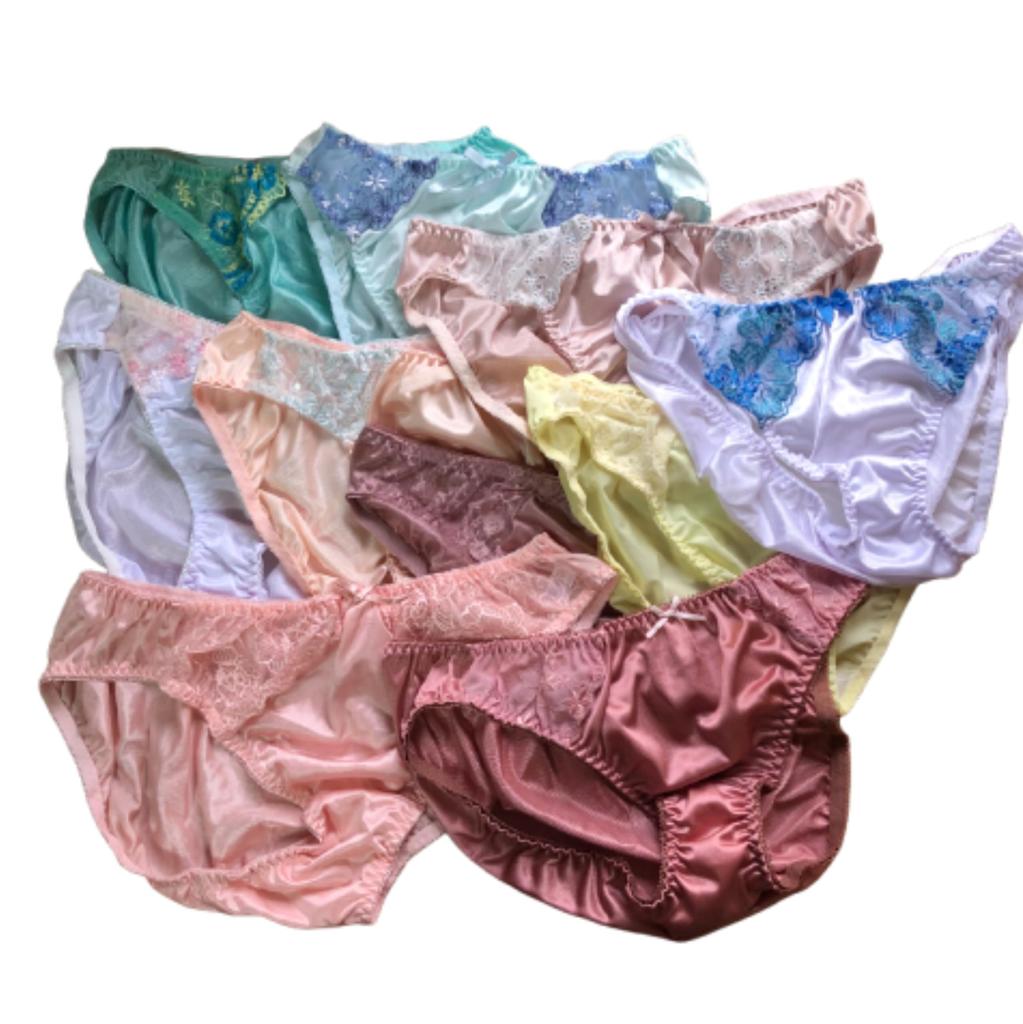 Tricot Lucky Full LL [yuaseiharu] Panties, Women's Underwear, Tsurucozu, Bag, Colorful, 10-Piece Set, Back, M, L, (4L)