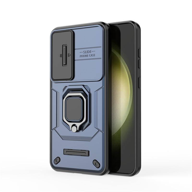 

For Samsung Galaxy S25 Plus Case Samsung S25 Plus Cover Slide Camera Protector Bumper Holder Phone Cases For Samsung S25 Ultra For Samsung S25 синий