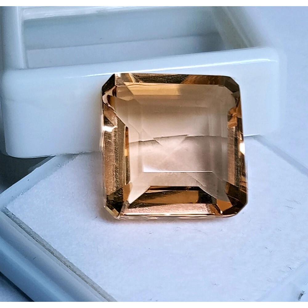 Fabulous Madagascar Morganite Natural Square Cut 10-12 Ct Certified Gemstone