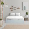 ECLIPSE Adult Storage Bed 160 X 200 Cm - White Imitation Leather - Bed Base Included
