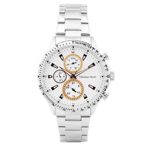 [CHRISTIAN MODE] CHRISTIAN MODE Men s Multifunction Metal Watch CM422RSS CM422RSS