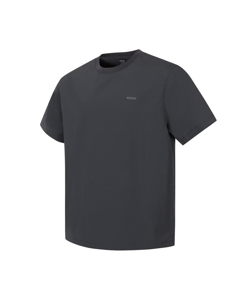 DISCOVERY EXPEDITION Uni Freshvent Essential Woven Short Sleeve T-Shirt (D.Grey)