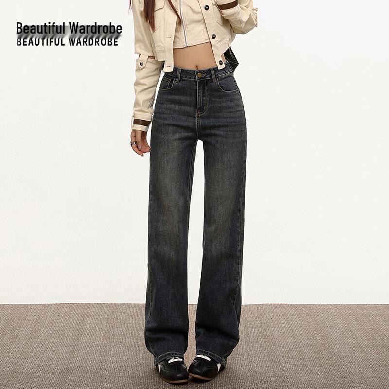 

Beautiful Wardrobe Women s Retro Straight Jeans L