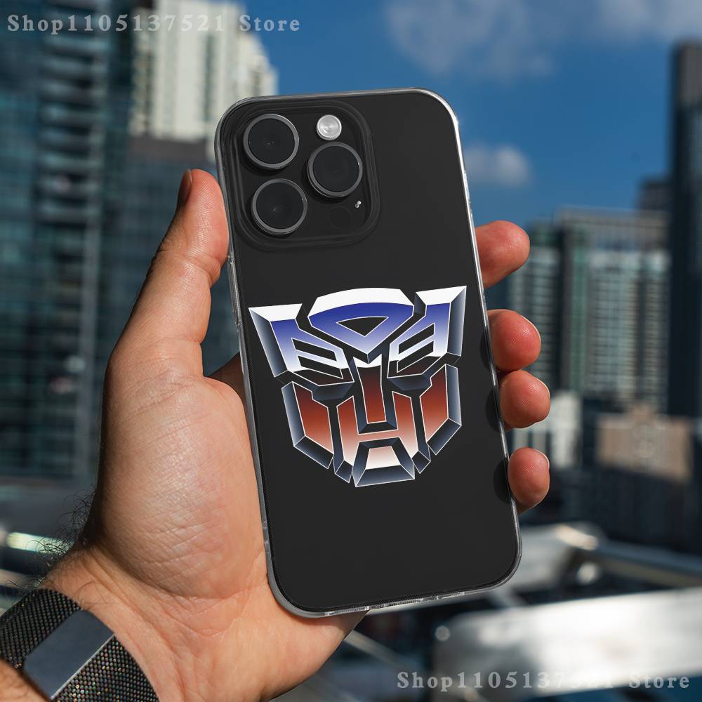

LOGO T-Transformers-s Phone Case For iPhone 17,16,15,14,13,12,11 Pro,Max,Plus,X,XS,XR,SE4,E Mini Transparent Soft Cover iPhone13