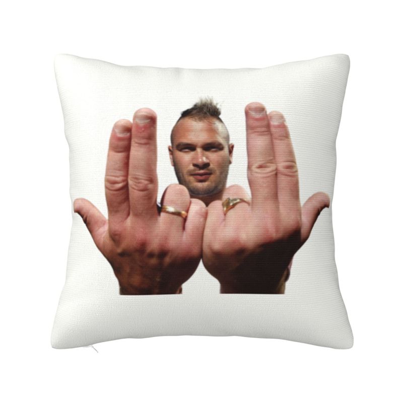 Nordic Style Jul Cushion Cover xcm Polyester French Rapper Music Throw Pillow for Sofa Square Pillowcase Home Decor