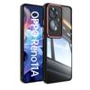 For Oppo Reno 11A 11 F F25 Pro Metal Armor Back Transparent Tempering Shell Full Cover With Lens Film Super Anti-drop Case Protector