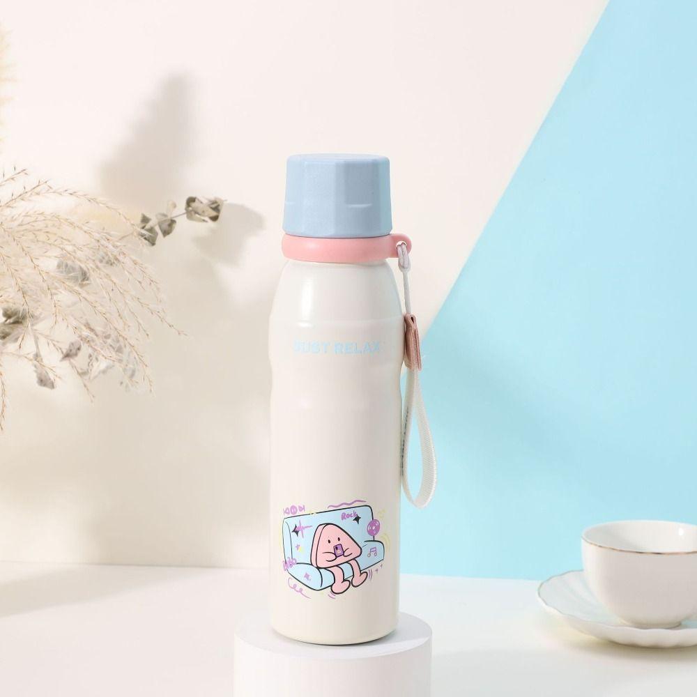 Large Capacity Cartoon Insulation Cup 316 Stainless Steel Thermos Water Bottle  Travel Tumbler