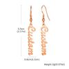 Exquisite Customized Earrings for Women, Personalized Name Letter Jewelry, Birthday Anniversary Gift