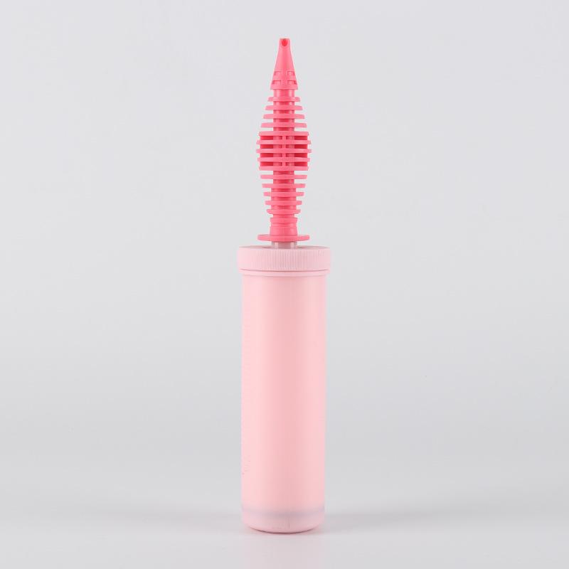 

Mixed Color Portable Balloon Hand Pump with Angled Mouth