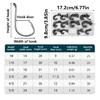 160Pcs Round Fishing Hook with Plastic Box Set, High Carbon Steel with Eye Sea Fishing Hook for Salt/Freshwater Fishing