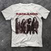 Herren- und Damen-T-Shirts Badlands Weiß Unisex Kurzarm Baumwolle Weiß Alle Größen Hemd