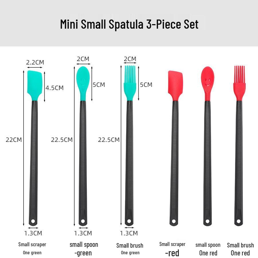 New Double-Color Silicone Scraper Spatula for Baking and Mixing