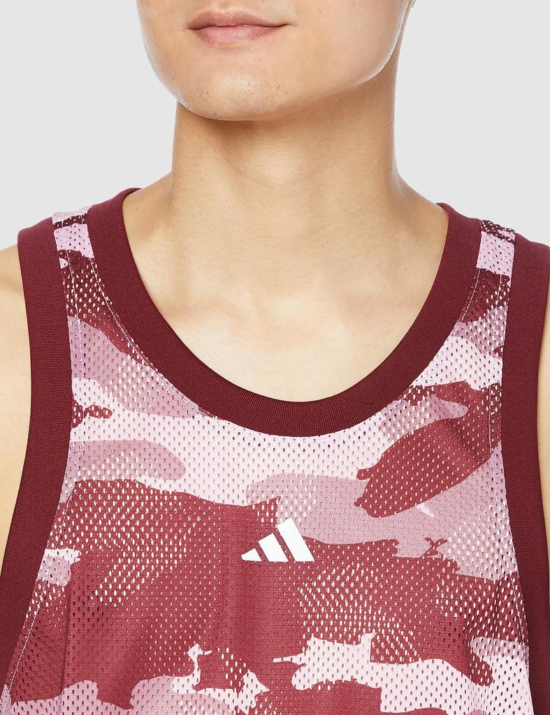 Adidas Basketball Legend Print Tank Orchid Orchid Size M Men's All-Over Top, HAW89, Fusion/Wonder (IK8314),
