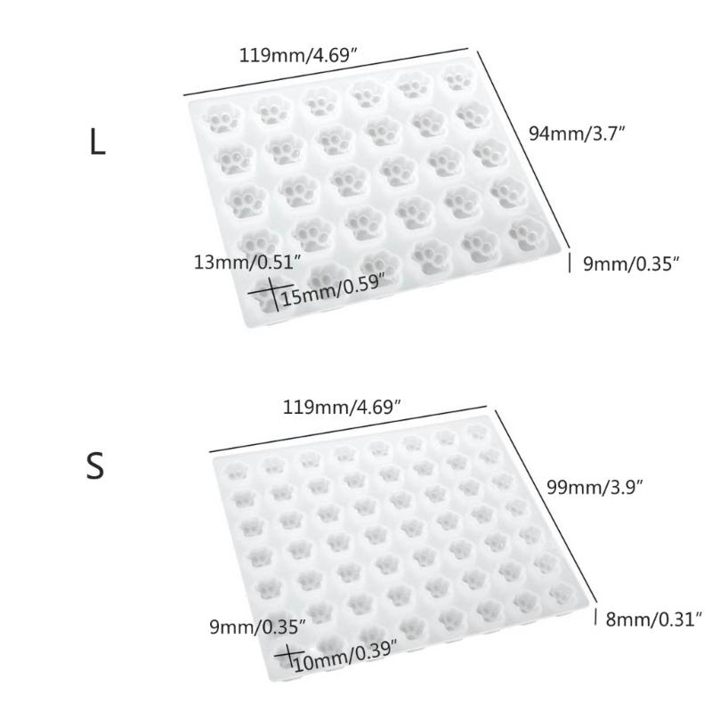 Animal Paw Epoxy Resin Molds Mini Cat Claw Wax Pellet Silicone Mould Handmade Candle Molds DIY Cake Chocolate Decoration