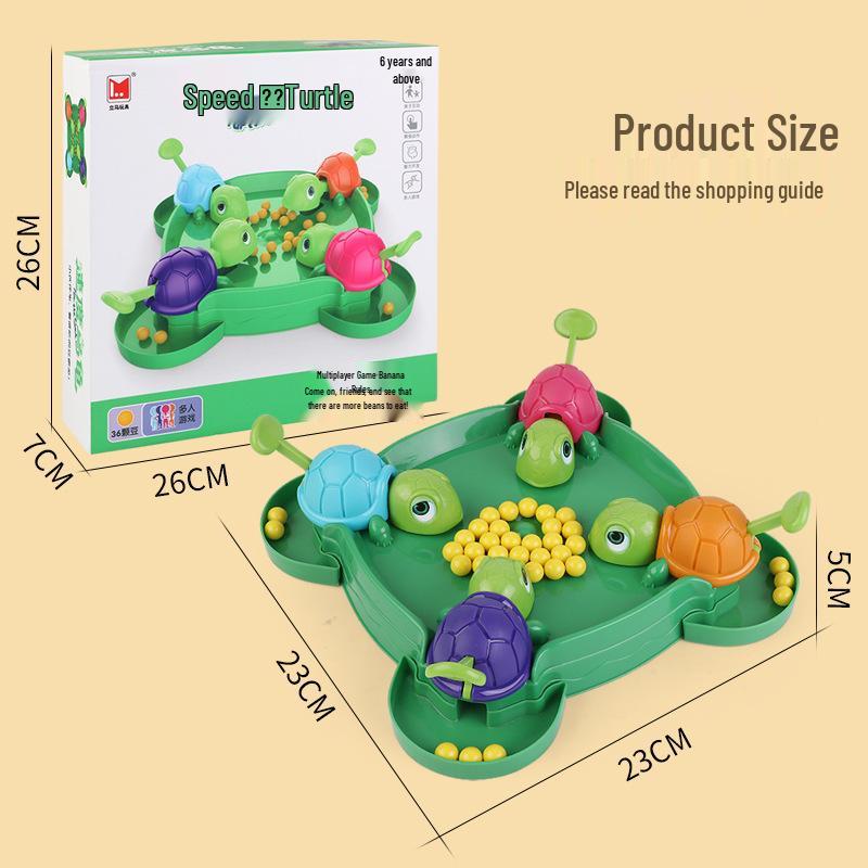 Duo Interactive Kids' Turtle Bean-Eating Game: Parent-Child Educational Fun