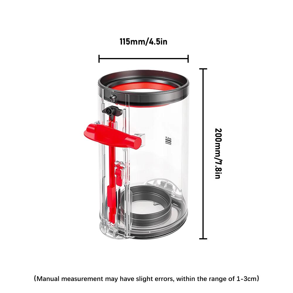 Upgraded Canister with HEPA Filter Replacement for Dyson V11 V15 SV14 SV15 SV22 Vacuum Cleaner Dust Bin Spare Part Dust Bucket