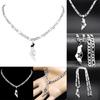 Israel Country Map Pendant Necklace Personalized Clavicle Chain Neck Jewelry